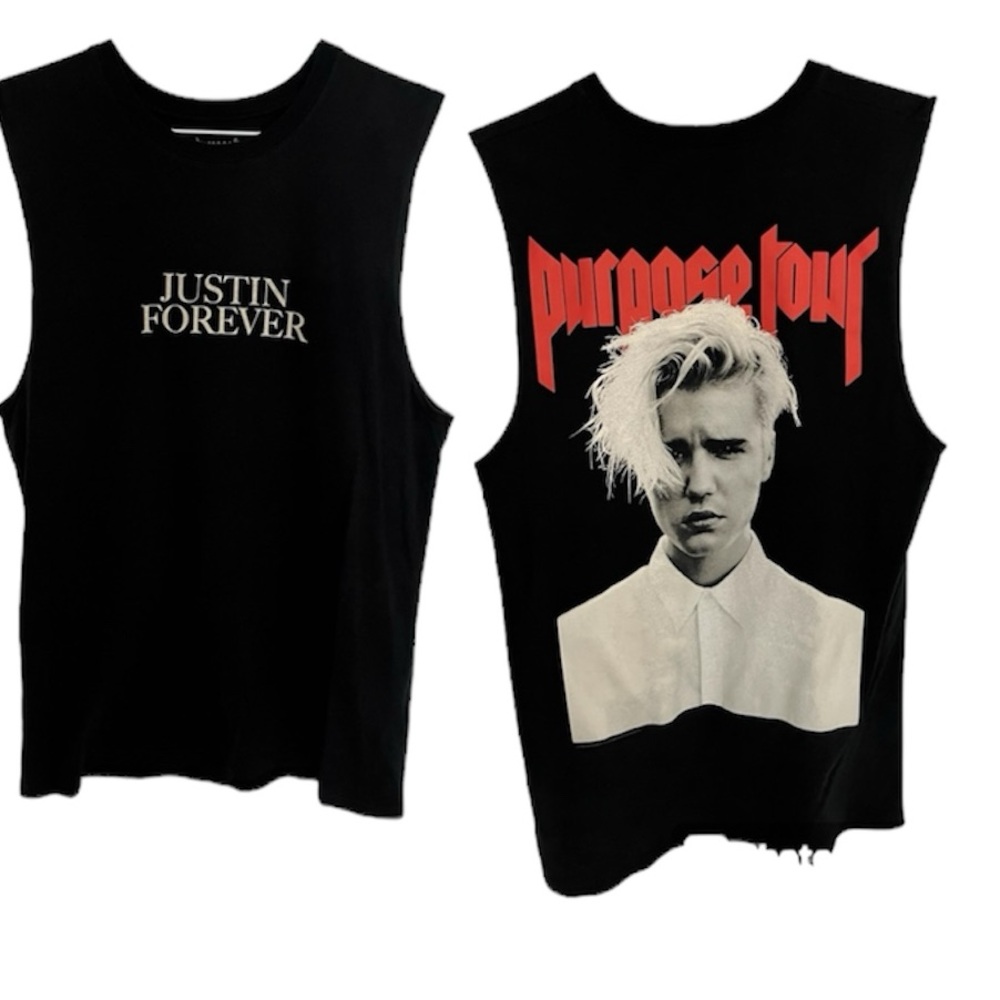 JUSTIN BIEBER OFFICIAL MERCH PURPOSE TOUR TANK TEE